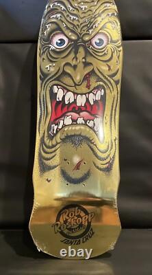Rare Santa Cruz ROB ROSKOPP FACE GOLD FOIL Reissue Skateboard Deck Jim Phillips