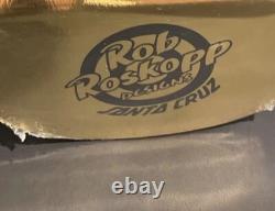 Rare Santa Cruz ROB ROSKOPP FACE GOLD FOIL Reissue Skateboard Deck Jim Phillips