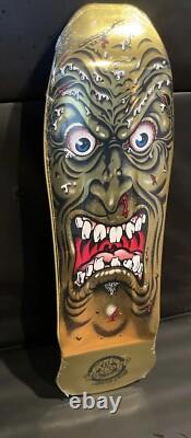Rare Santa Cruz ROB ROSKOPP FACE GOLD FOIL Reissue Skateboard Deck Jim Phillips