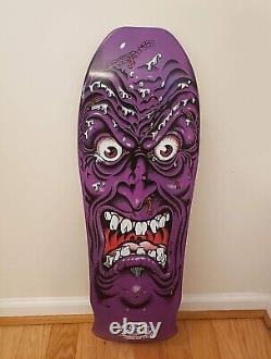 Rob Roskopp Face Santa Cruz Skateboard Deck Purple 2010 rare model