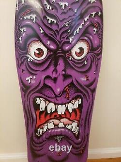 Rob Roskopp Face Santa Cruz Skateboard Deck Purple 2010 rare model