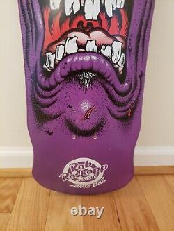 Rob Roskopp Face Santa Cruz Skateboard Deck Purple 2010 rare model