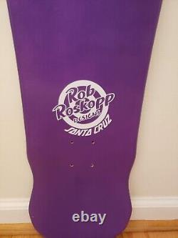 Rob Roskopp Face Santa Cruz Skateboard Deck Purple 2010 rare model