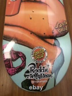 Rockin' Jelly Bean x Santa Cruz Collaboration Erostika of Mondo Skateboard Deck