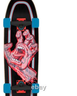 SANTA CRUZ 9.51X32.3 Decoder Hand black blue red CRUISER Complete SKATEBOARD