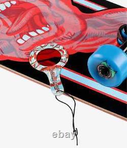 SANTA CRUZ 9.51X32.3 Decoder Hand black blue red CRUISER Complete SKATEBOARD