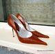 SANTA CRUZ Brown Leather Pumps gr. 39