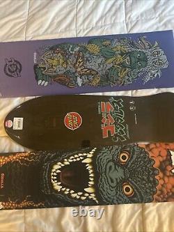 SANTA CRUZ GODZILLA GODZILLA REAPER SKATEBOARD DECK LTD TO 300 Plus Grip Tapes