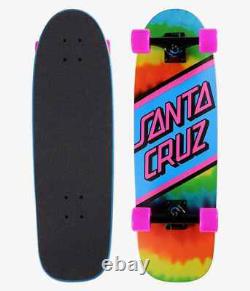 SANTA CRUZ RAINBOW TIE DYE 8.79x29 CRUISER CRUZER SKATEBOARD COMPLETE