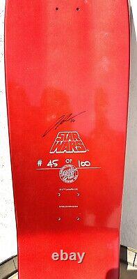 SANTA CRUZ SDCC 2016 STAR WARS FORCE AWAKENS KYLO REN RED SKATEBOARD (Signature)