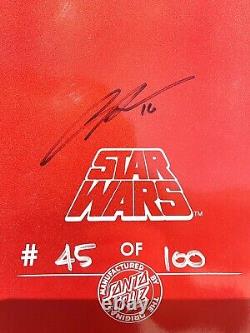 SANTA CRUZ SDCC 2016 STAR WARS FORCE AWAKENS KYLO REN RED SKATEBOARD (Signature)