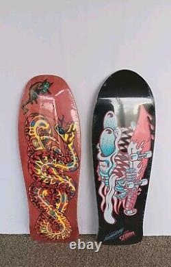 SANTA CRUZ Skateboard Deck x 2 Jeff Kendall SNAKE Meek Slasher Decoder NEW RE