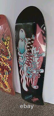 SANTA CRUZ Skateboard Deck x 2 Jeff Kendall SNAKE Meek Slasher Decoder NEW RE