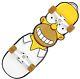 SANTA CRUZ x THE SIMPSONS The Homer Cruzer Skateboard Complete 10.1 x 31.7