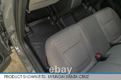 SMARTLINER Custom Fit 2 Liner Row Floor Mats for 2022-2023 Hyundai Santa Cruz