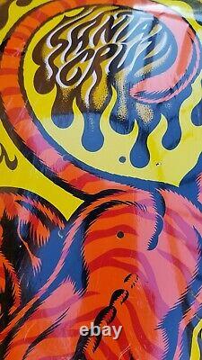 Salba Tiger Santa Cruz Skateboard Deck Yellow Reissue Steve Alba Jim Phillips