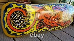 Salba Tiger Santa Cruz Skateboard Deck Yellow Reissue Steve Alba Jim Phillips