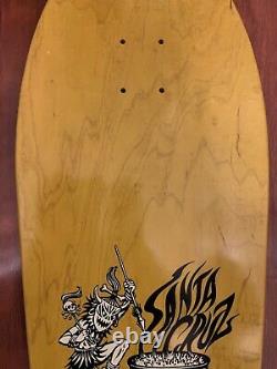 Salba Tiger Santa Cruz Skateboard Deck Yellow Reissue Steve Alba Jim Phillips