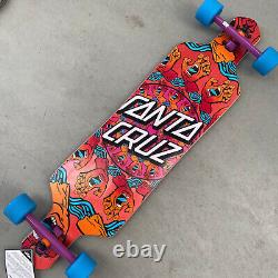 Santa Cruz 36X9 MANDALA TOXIC SCREAMING HAND DROP THROUGH Longboard Complete