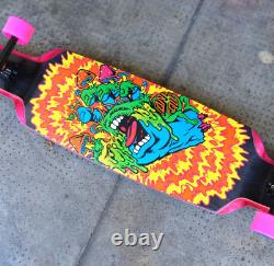 Santa Cruz 9.5x37.4 TOXIC SCREAMING HAND DROP DOWN Longboard Complete