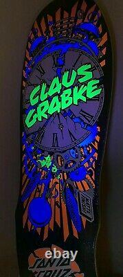 Santa Cruz Claus Grabke Exploding Clock Reissue 10 x 30 Skateboard Deck New