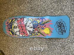 Santa Cruz Claus Grabke Exploding Clocks Reissue Deck Blue