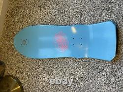 Santa Cruz Claus Grabke Exploding Clocks Reissue Deck Blue