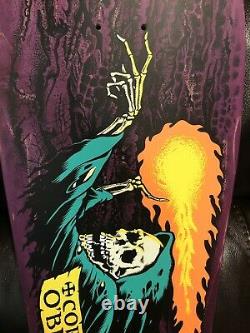 Santa Cruz Corey OBrien Reaper Reissue Skateboard Deck Purple Stain