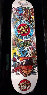 Santa Cruz Dealer Clock 30 years skateboard deck