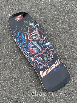 Santa Cruz Erick Winkowski Trash Panda Skateboard Skate Deck New No Shrink Black