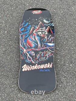 Santa Cruz Erick Winkowski Trash Panda Skateboard Skate Deck New No Shrink Black