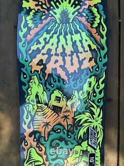 Santa Cruz Erick Winkowski Volcano Shaped Skateboard Deck Glow in the Dark