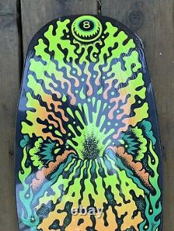 Santa Cruz Erick Winkowski Volcano Shaped Skateboard Deck Glow in the Dark