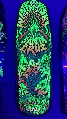Santa Cruz Erick Winkowski Volcano Shaped Skateboard Deck Glow in the Dark