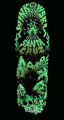 Santa Cruz Erick Winkowski Volcano Shaped Skateboard Deck Glow in the Dark