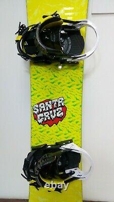 Santa Cruz Face 151 cm Snowboard + BRAND NEW Talerun Size L Bindings Adventure