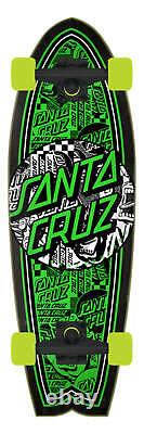 Santa Cruz Flier Collage Shark Cruiser Complete Sz 27.7 x 8.8in