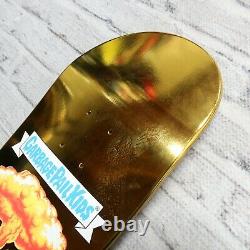 Santa Cruz Garbage Pail Kids Adam Bomb Topps Hazardous Hand Gold Skateboard Deck