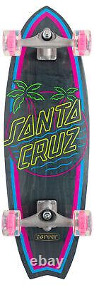 Santa Cruz Glow Dot Shark 9.85in x 31.52in Carver Surf Skate Longboard Complete