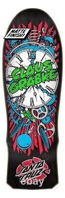 Santa Cruz Grabke Exploding Clock Reissue Black Matte Finish 10.0 in x 30.0 in