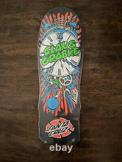 Santa Cruz Grabke Exploding Clock Reissue Deck 10 x 30 Black