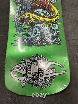 Santa Cruz Jason Jessee Neptune RARE Skateboard Deck Green Metallic