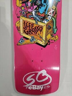 Santa Cruz Jeff Grosso Toybox HOT PINK Skateboard Reissue 32x9.5 Brand New HTF