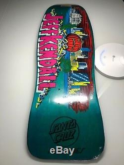 Santa Cruz Jeff Kendall Pumpkin Teal Stain Skateboard Deck 2006 reissue Shrink