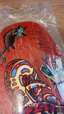 Santa Cruz Jeff Kendall SNAKE Skateboard Deck SIGNED Limited Edition