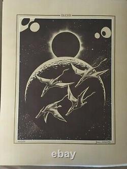 Santa Cruz LEGEND- Artist Jim Phillips Neil Young Sepia DUCKS Lithograph FreeS&H