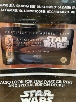 Santa Cruz Luke Skywalker LE Star Wars Skate Deck SEALED Blister with Shipper