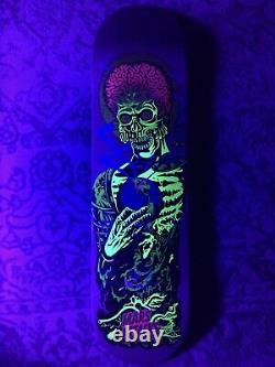 Santa Cruz Mars Attacks Atomic Illusion #7 8.25 Blacklight Skate Deck Flawless