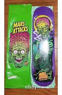 Santa Cruz Mars Attacks Atomic Illusion #7 8.25 Blacklight Skate Deck Flawless