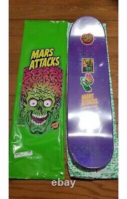 Santa Cruz Mars Attacks Atomic Illusion #7 8.25 Blacklight Skate Deck Flawless